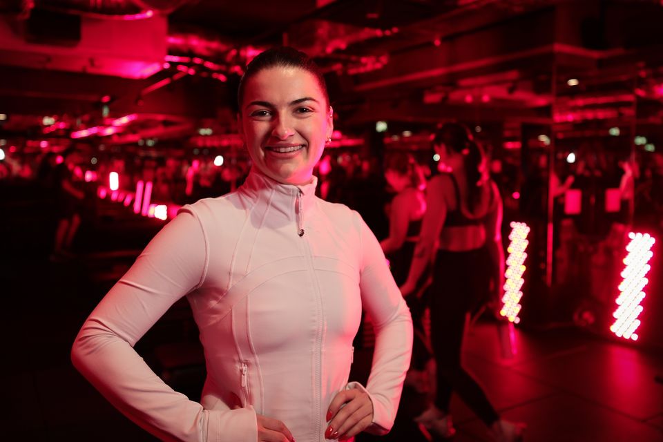Ass and Abs class: Chloë McPolin at Barry’s on Dawson Street, Dublin. Photo: Gerry Mooney